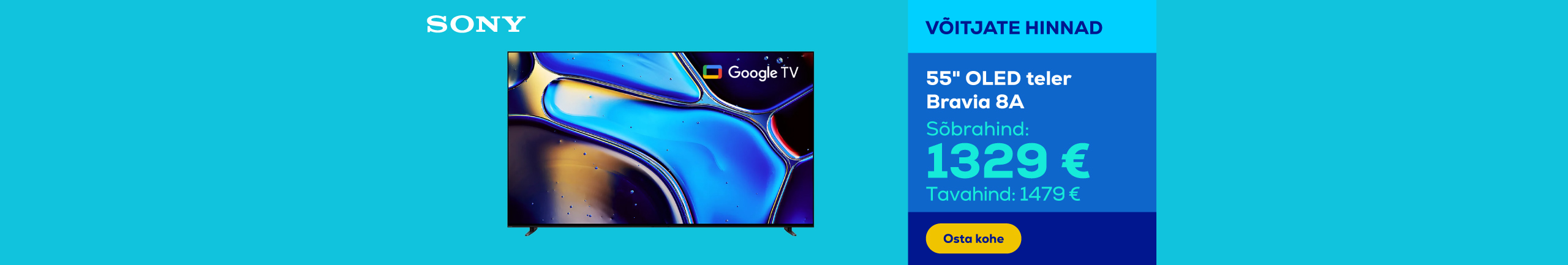 55" OLED teler Bravia 8A