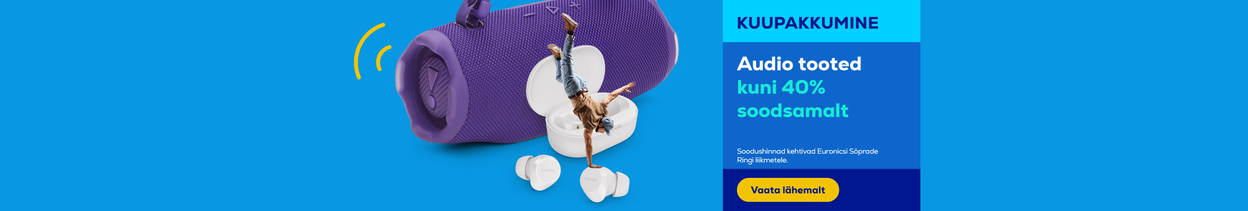 Discounts up to 40% on audio products