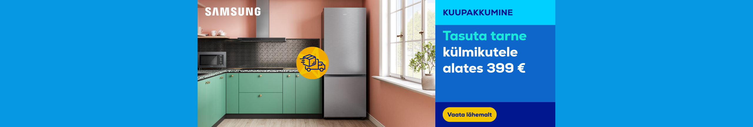 Free delivery on Samsung refrigerators starting from 399 €