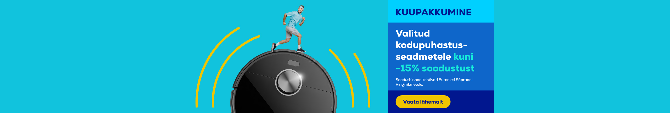 On selected home cleaning appliances discounts up to -15%