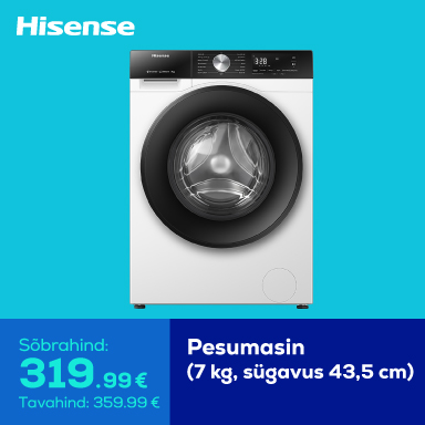 Hisense Washing machine (7 kg, sügavus 43,5 cm)	