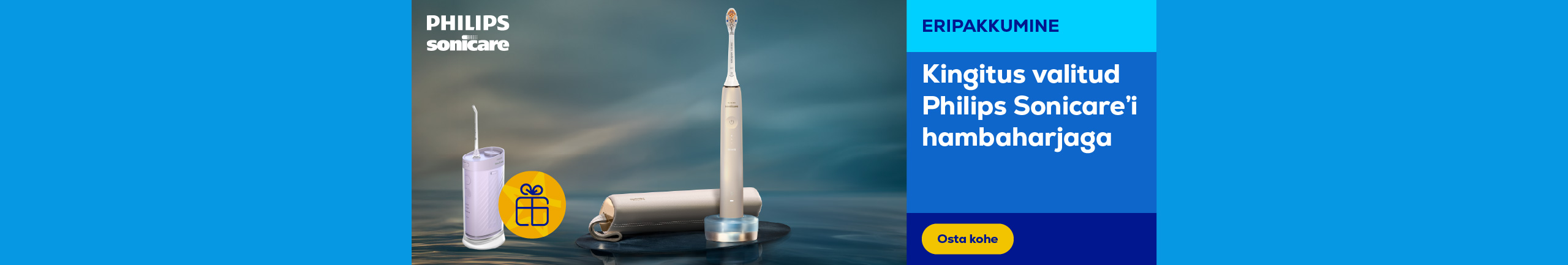 Get a gift when you buy a Philips Sonicare DiamondClean or Prestige electric toothbrush