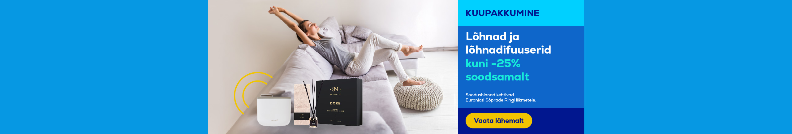 Fragrances and fragrance diffusers with discounts of up to 25%