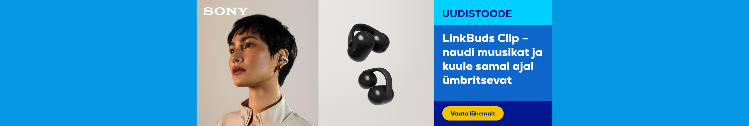 LinkBuds Clip – enjoy music while staying aware of your surroundings