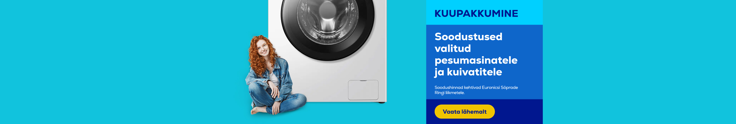 Discounts on selected washing machines and dryers