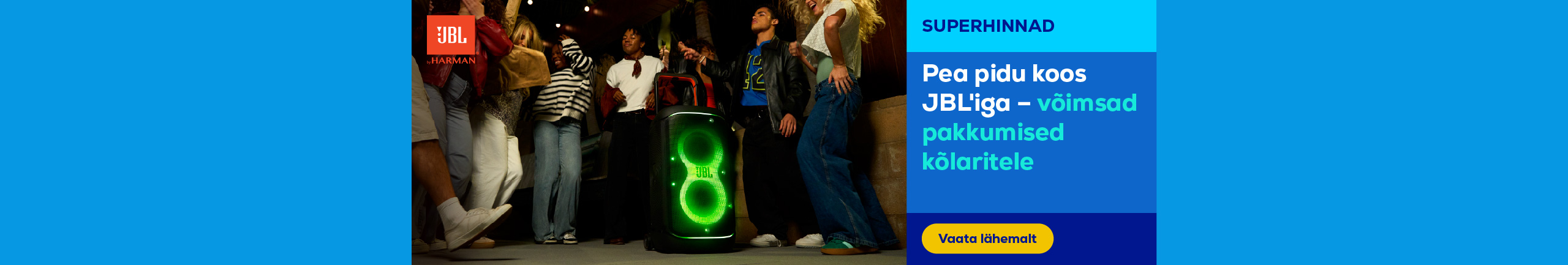 Throw a party with JBL – powerful deals on speakers