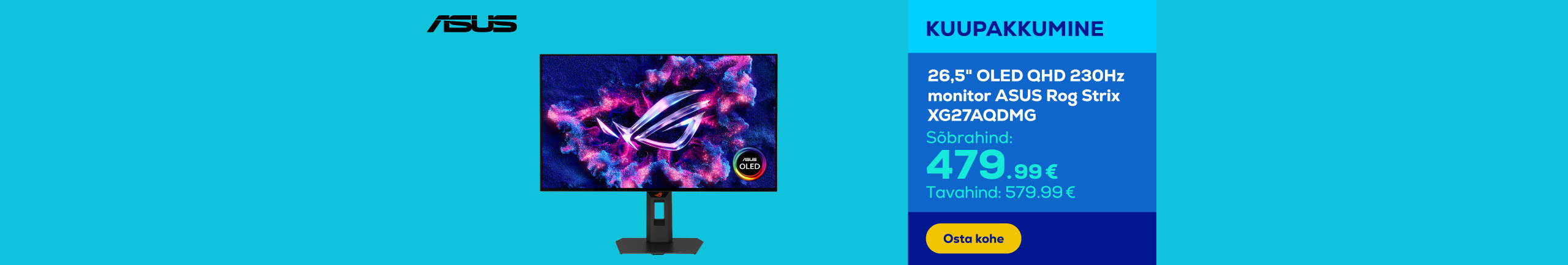 Monitor Asus ROG Strix OLED XG27AQDMG Gen2
