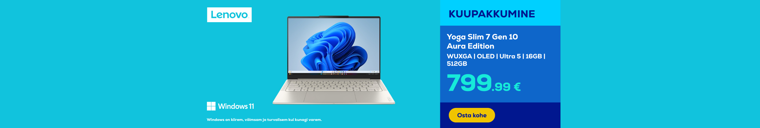 Sülearvuti Lenovo Yoga Slim 7 Gen 10 Aura Edition