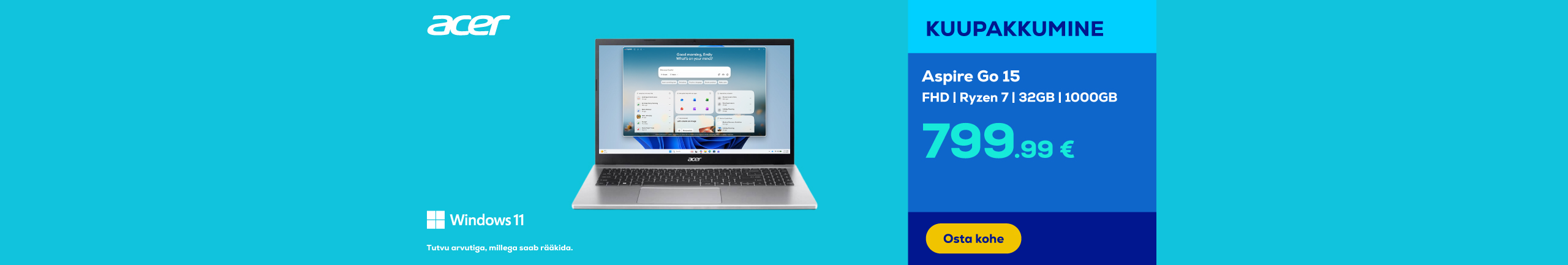 Notebook Aspire Go 15