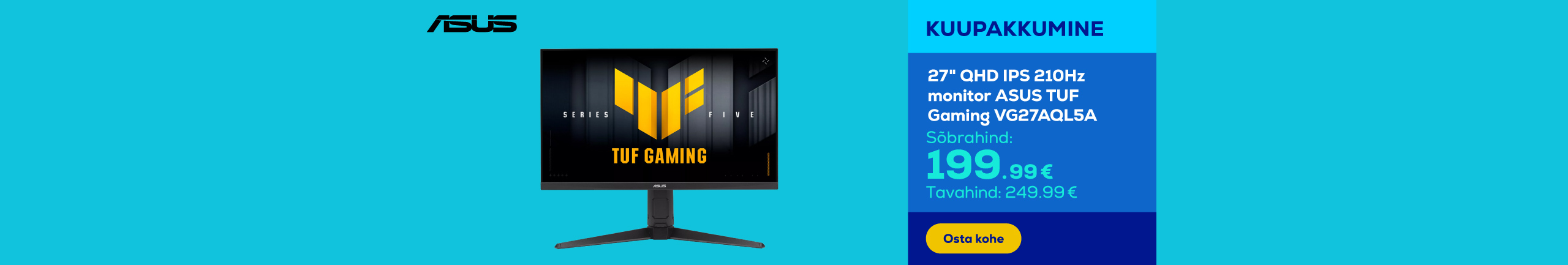 Mänguri monitor 27" TUF Gaming Seris 5