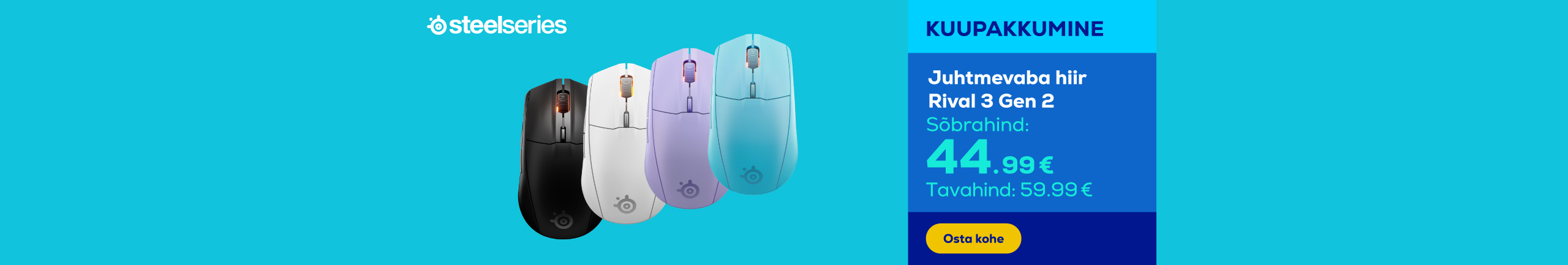 Juhtmevaba hiir Rival 3 Gen 2