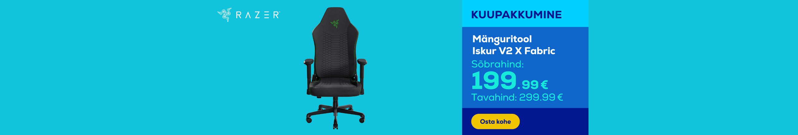 Mänguritool Iskur V2 X Fabric	