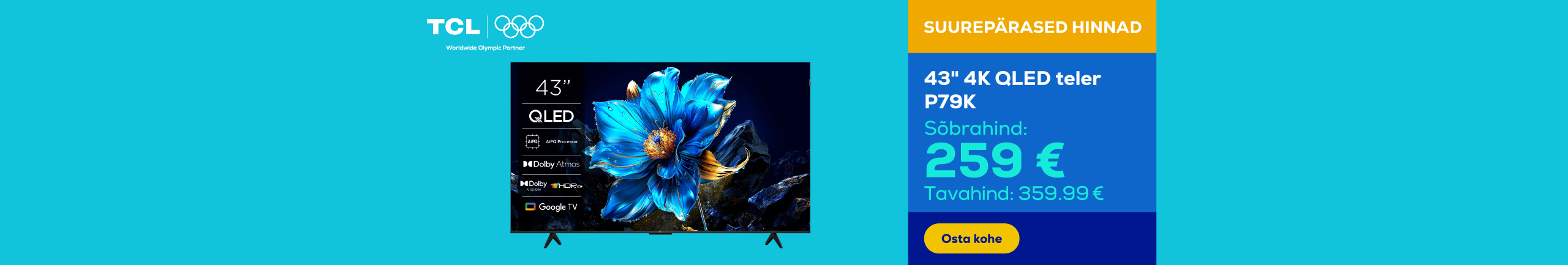 43" 4K QLED teler P79K	