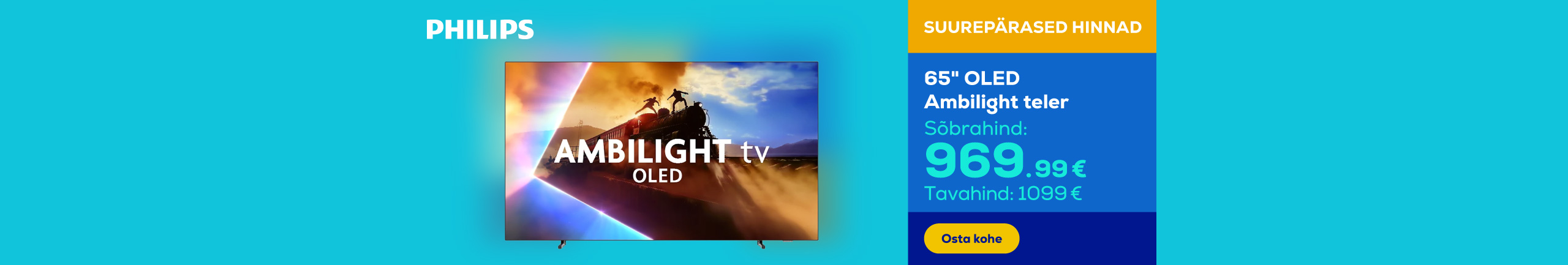 65" OLED Ambilight TV