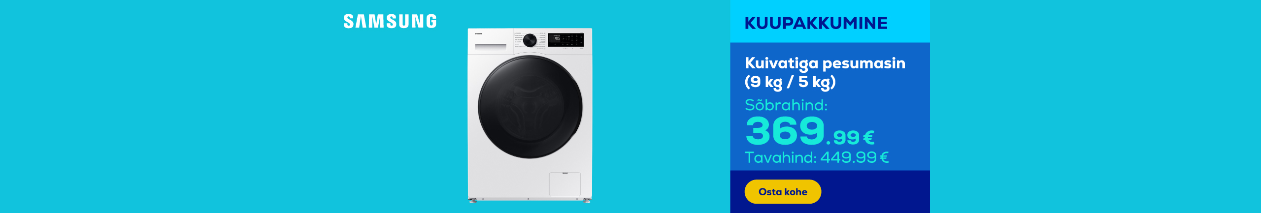 Washer-dryer combo (9kg / 5 kg)
