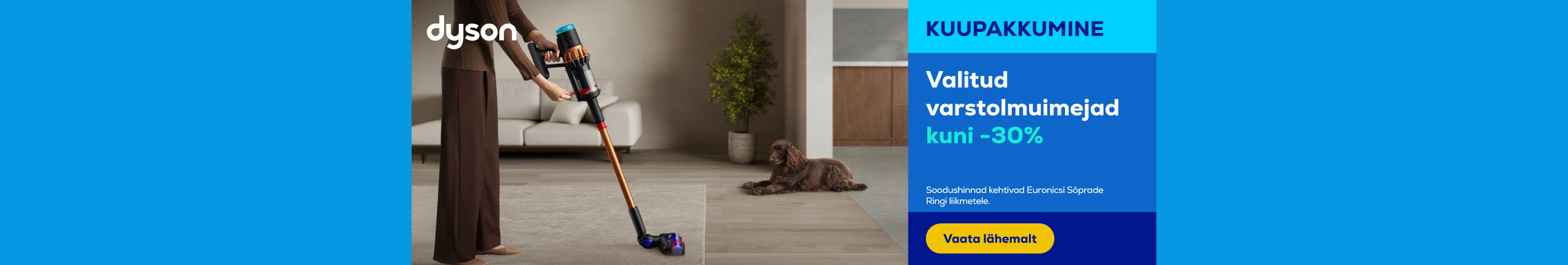 Selected cordless vacuum cleaners up to -30%