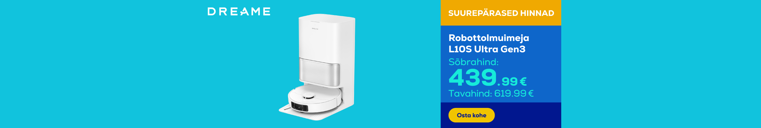 Robot vacuum cleaner L10S Ultra Gen3