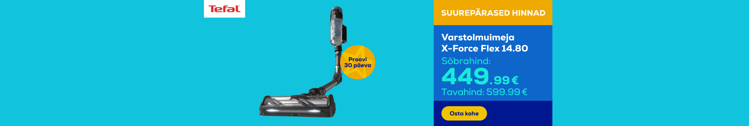 Cordless vacuum cleaner X-Force Flex 14.80