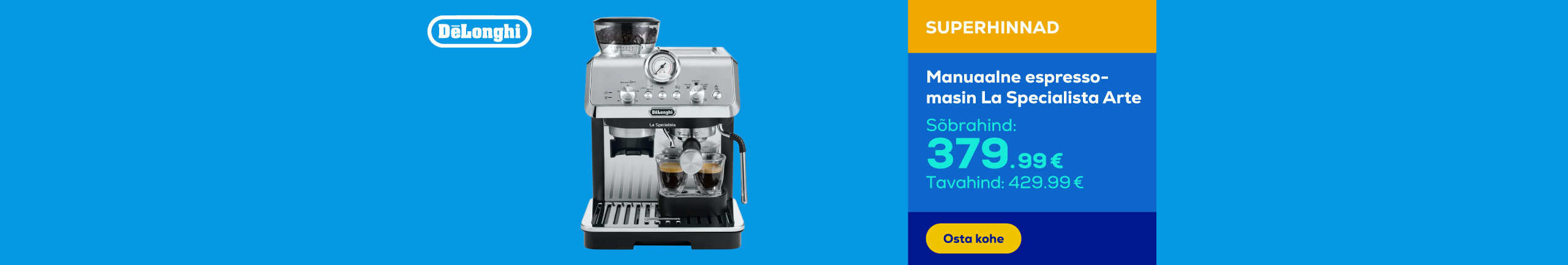 Manual espresso machine La Specialista Arte