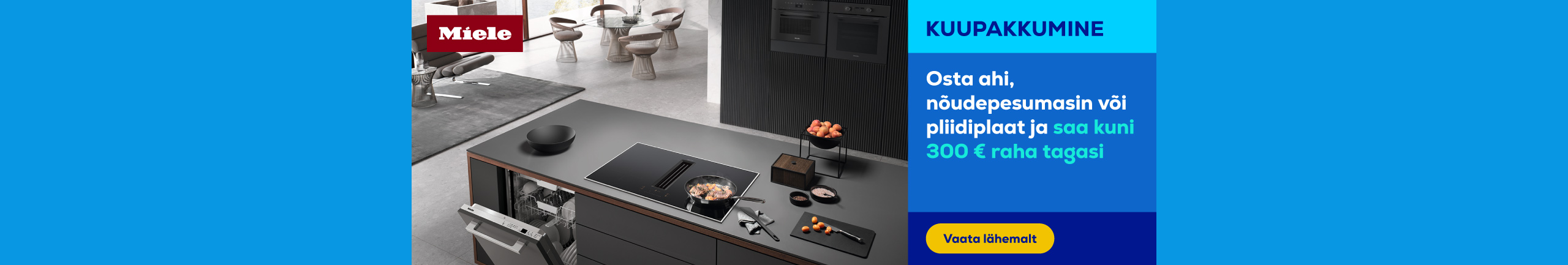 Buy an oven, dishwasher, or hob and receive a cashback of up to 300 €