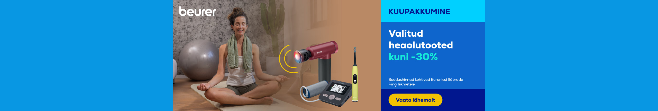 Selected Beurer wellness products up to 30%