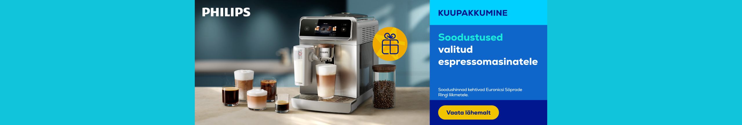 Soodustused valitud espressomasinatele