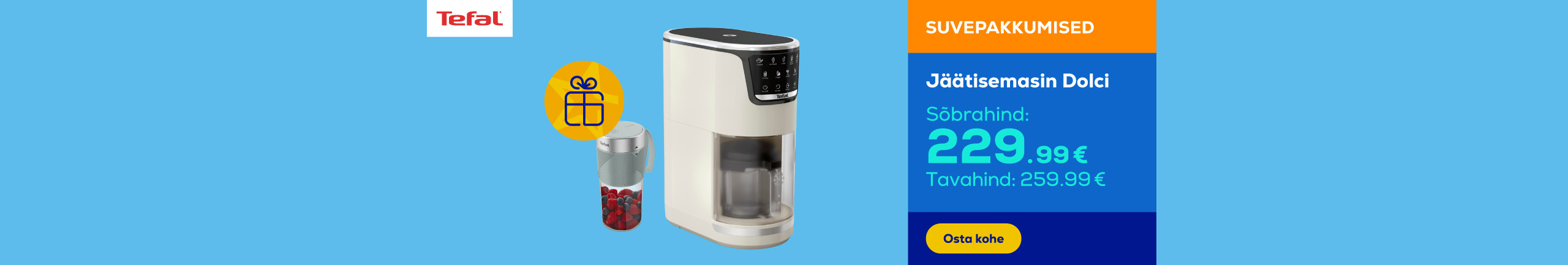 Ice cream maker Tefal Dolci