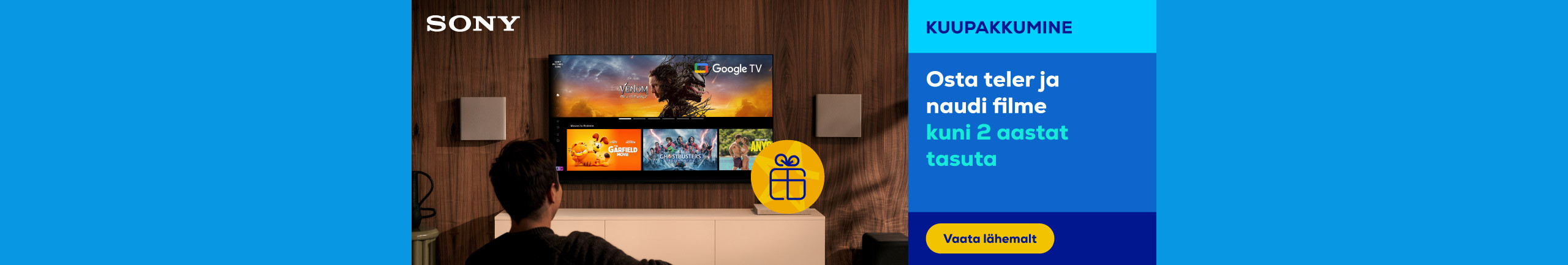 Buy a Sony TV and enjoy movies for free for up to 2 years