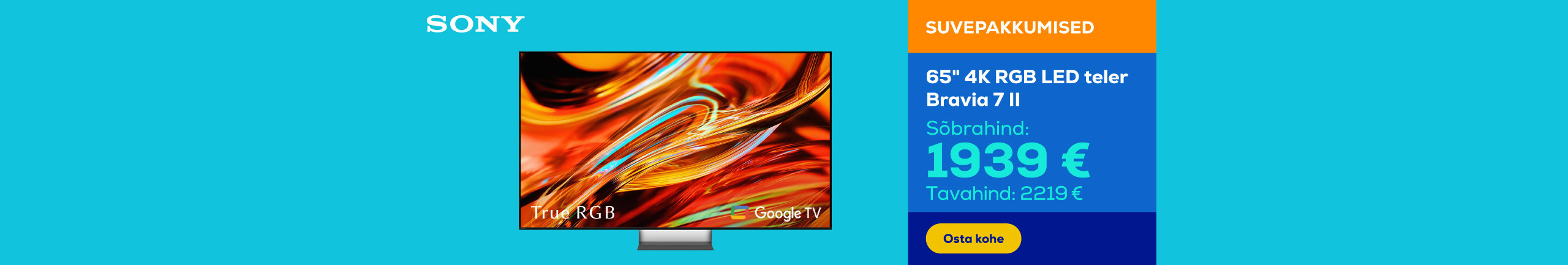 65" 4K RGB LED teler Bravia 7 II