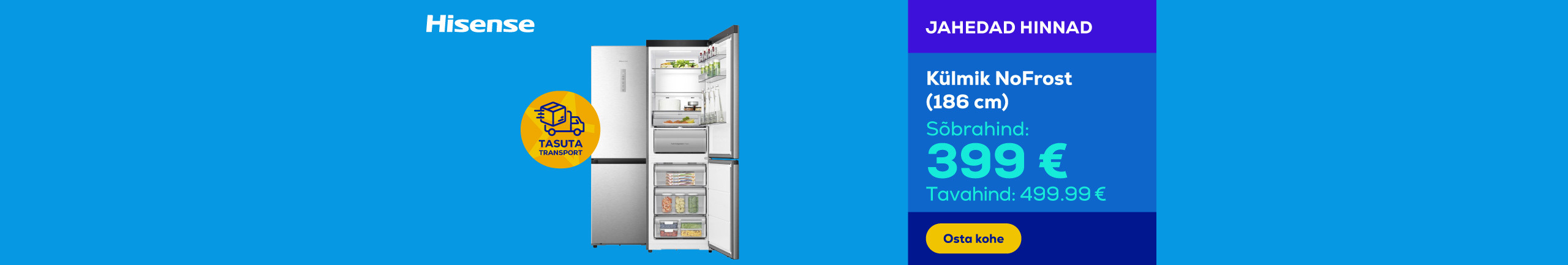 Refrigerator NoFrost (186 cm)