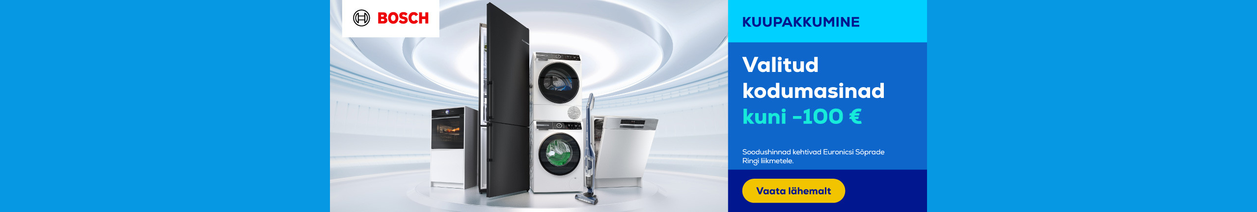 Selected Bosch home appliances up to -100 €