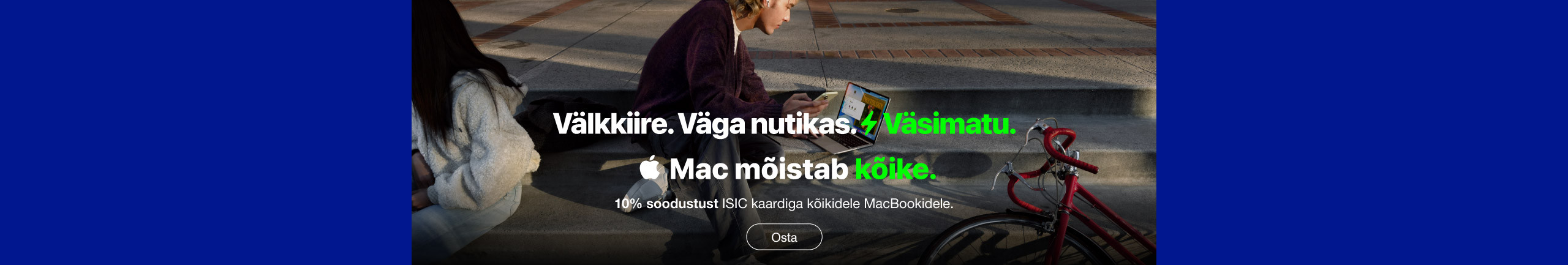 С картой ISIC скидка 10% на все MacBook и iPad!