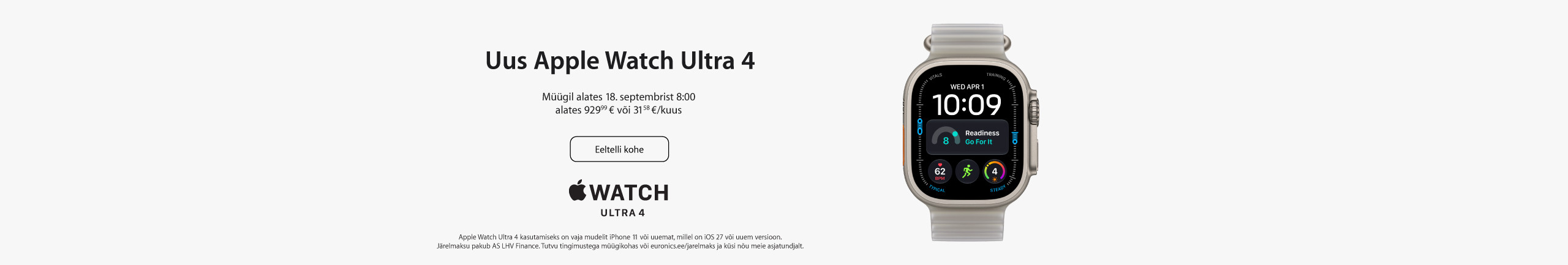 Ole esimeste seas, kes tellib endale uued Apple’i seadmed!