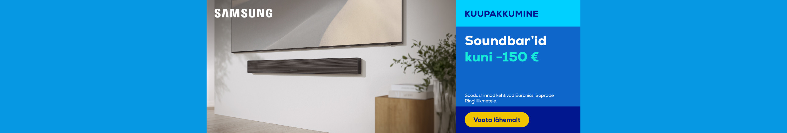 Samsung soundbars up to -150 €