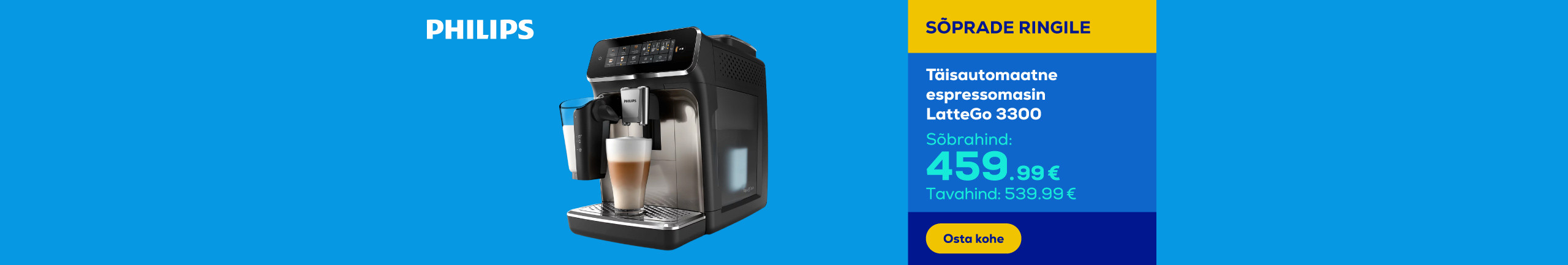 Fully automatic espresso machine  LatteGo 3300