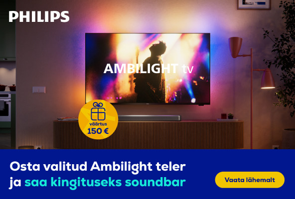 Buy selected Philips Ambilight TVs and get a Soundbar as a gift	