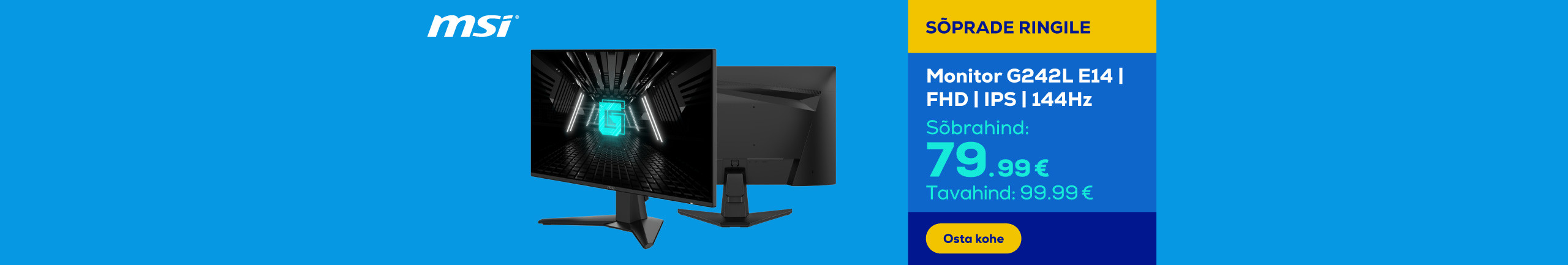 Monitor G242L E14 | FHD | IPS | 144Hz