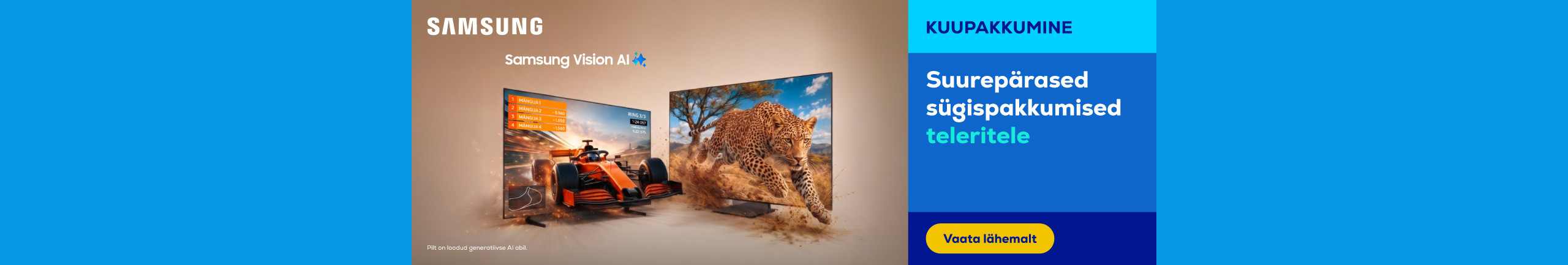 Suurepärased sügispakkumised Samsungi teleritele