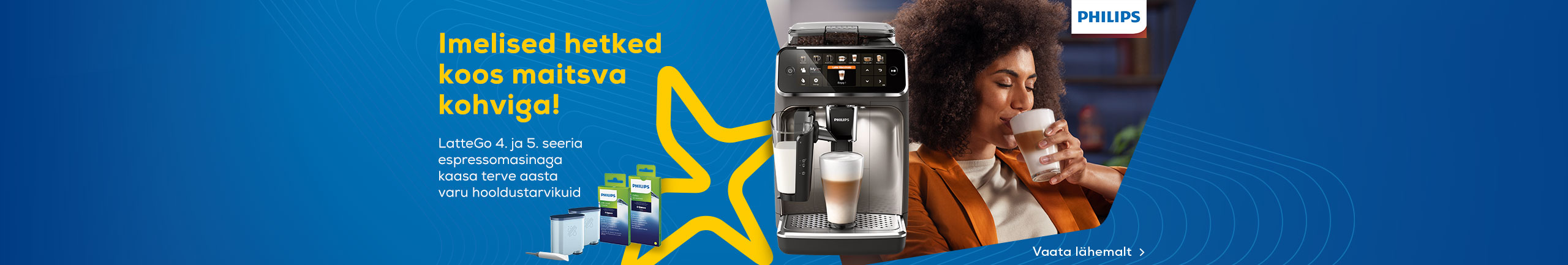 LatteGo espressomasinaga kaasa kingitus