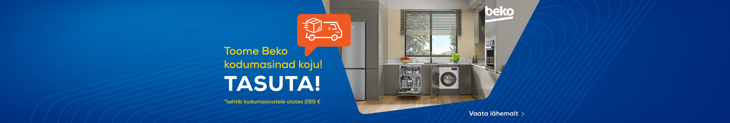 Free delivery for Beko home appliances!