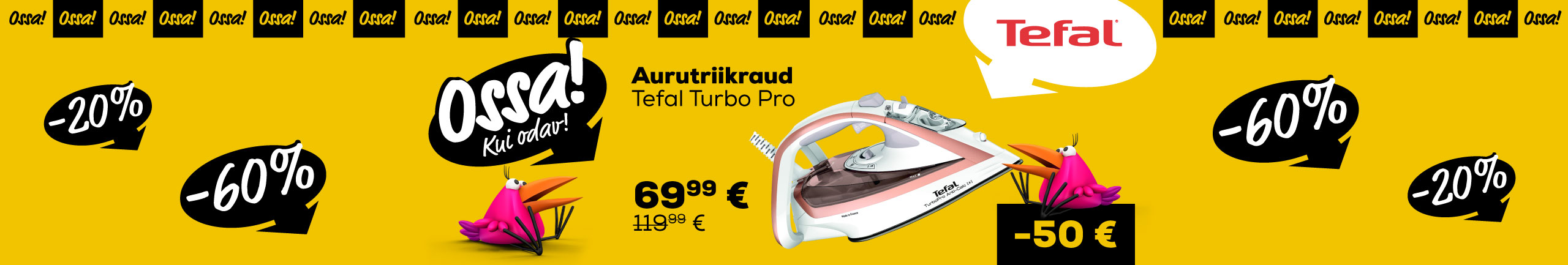 NPL  Ossa extended! We added new products! Steam iron Tefal Turbo Pro
