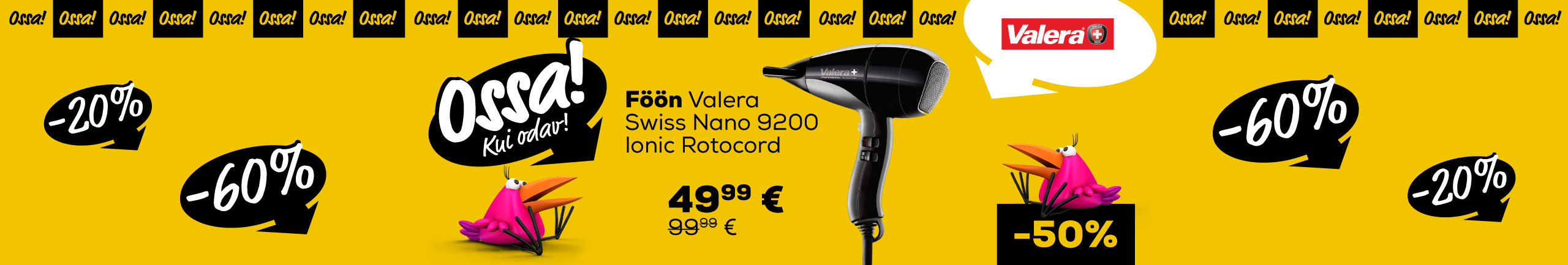 NPL Ossa extended! We added new products! Hair dryer Valera Swiss Nano 9200 Ionic Rotocord