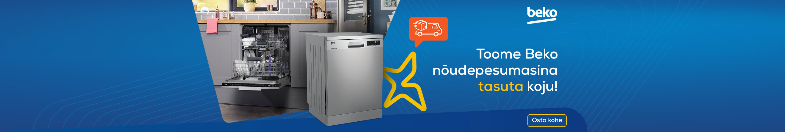 Free delivery for Beko dishwashers!