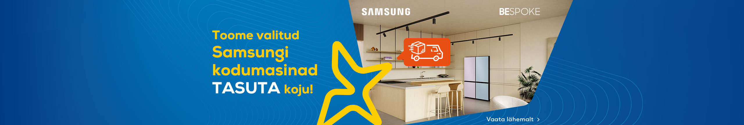 Free delivery for selected Samsung home appliances!