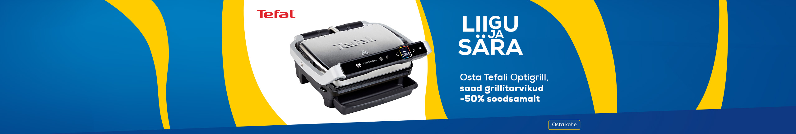 Move and Shine! Buy Tefal Optigrill, get grill accessories -50% 
