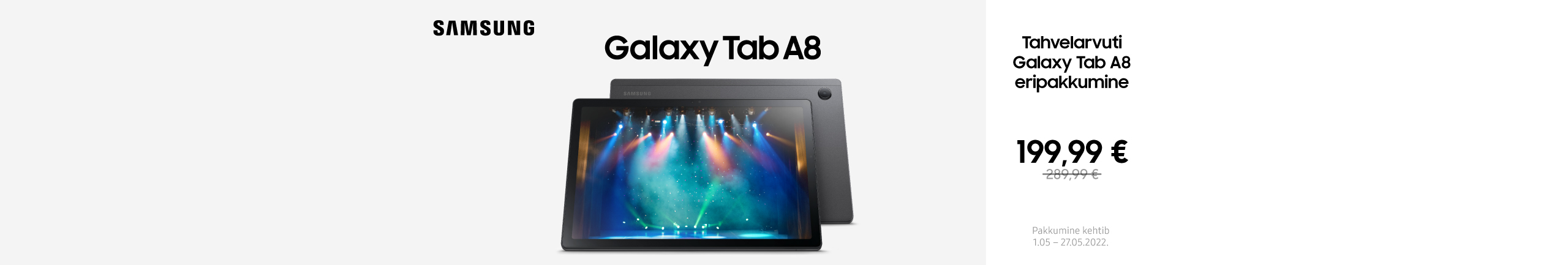 Samsung Galaxy Tab A8 eripakkumine