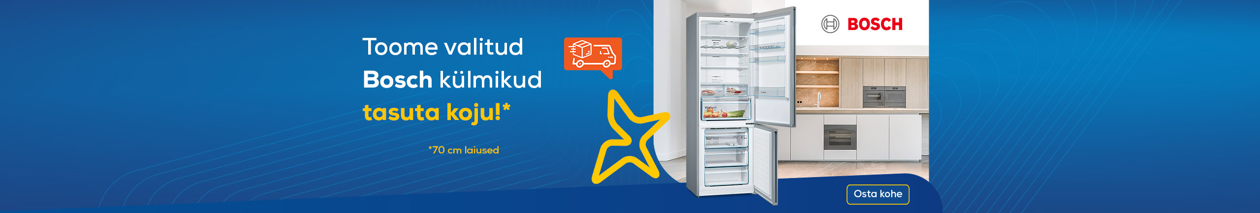 Bosch refrigerators free delivery!