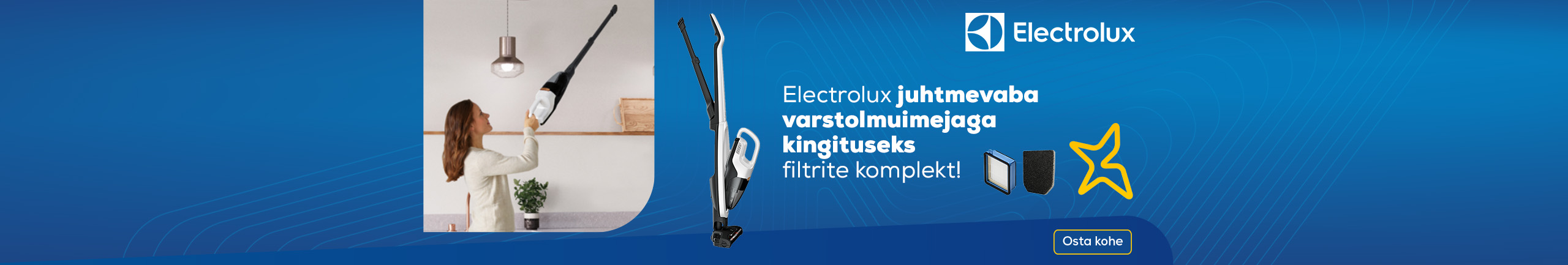 Buy Electrolux vacuum stick and receive a complimentary gift!
