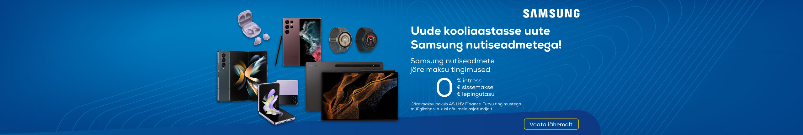 0% hire-purchase interest for 12 months for Samsung smart-devices
