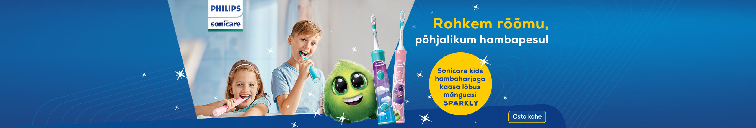 Sonicare kids hambaharjaga kaasa lõbus mänguasi Sparkly
